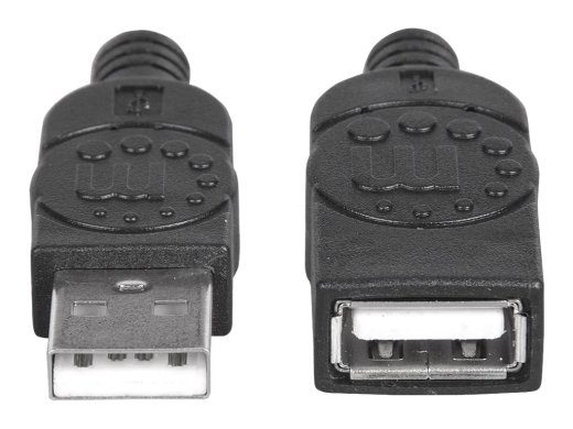Manhattan USB-A to USB-A Laiendustüüp 1m, Mees-Naine, 480 Mbps