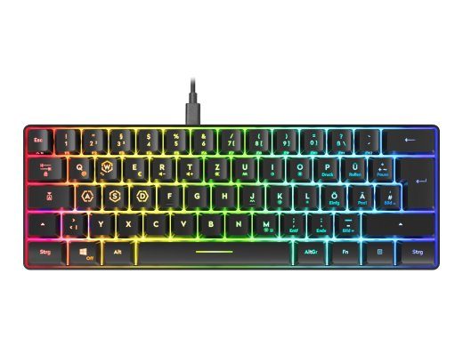 SPEEDLINK LETOS RGB Juhtmega saksa klaviatuur