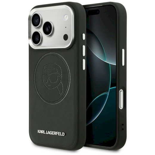 Karl Lagerfeld K Head Point Logo MagSafe Case iPhone 17 Pro jaoks / must
