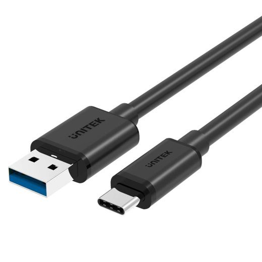 UNITEK 1 m USB 3.2 Gen 1 (3.1 Gen 1) USB A kuni USB C Must Kaabel