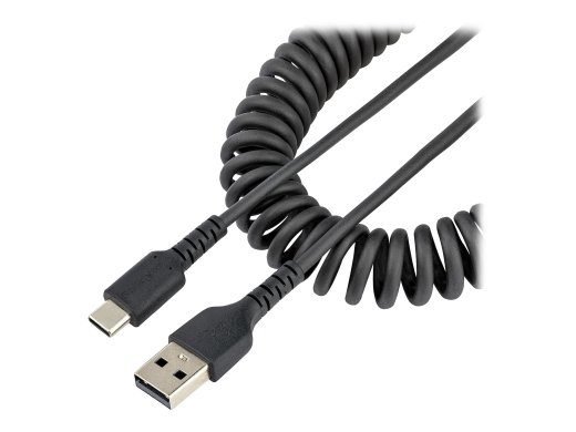 StarTech.com 3ft (1m) USB A iki C krautuvas, sulenktas aukštos kokybės greitas įkrovimo ir sinchronizavimo USB-C kabelis, aukštos kokybės USB 2.0 A...