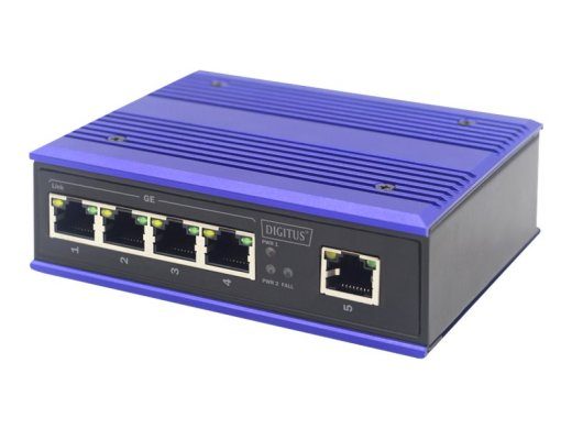 DIGITUS 5-Portų Gigabit pramoninis jungiklis