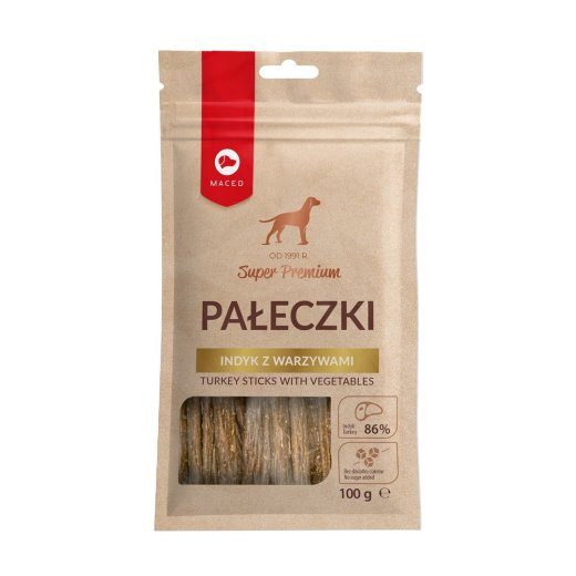 MACED kalkunipulgad köögiviljadega koera maius 100g