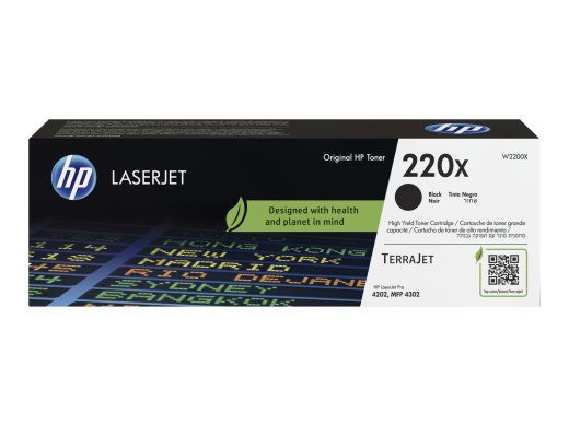 HP 220X Original LaserJet must tonerkassett