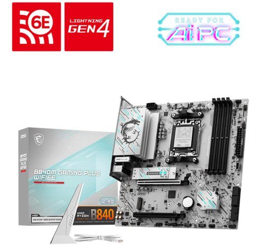 MSI B840M Gaming Plus WiFi6E Micro ATX AM5