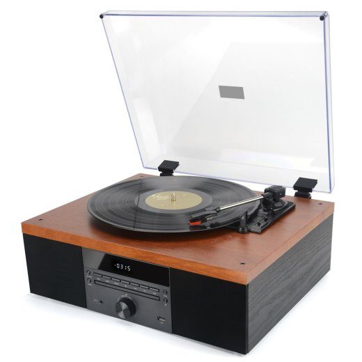 AKAI ATT-14BT plaadilugeja CD ja FM funktsiooniga