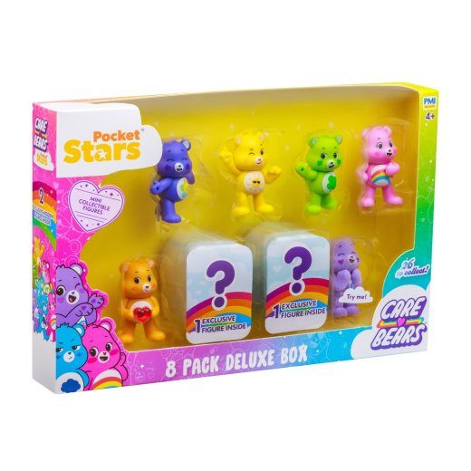 CARE BEARS S1 KUJUD - 8 PAKKI DELUXE BOX (KOGU)