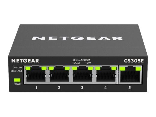 NETGEAR GS305E 5-portiline Gigabit lüliti