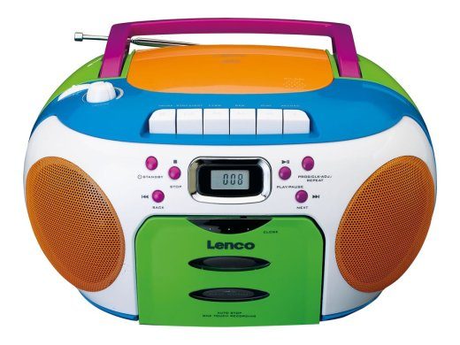 Lenco SCD-971 Boombox sinine roheline oranž lilla valge
