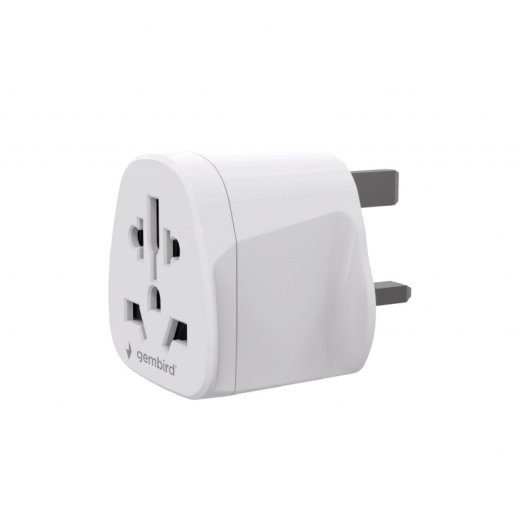 Gembird World to UK power adapter plug, 10 A A-AC-UKMINTF