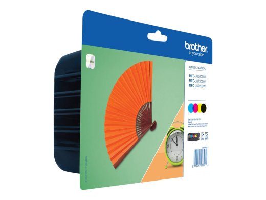 Brother LC129XLVALBP Tintpatrunn Must, Sinine, Roosa, Kollane