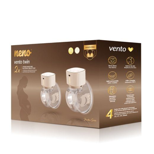 VENTO TWIN kolmefaasiline juhtmevaba elektrooniline rinnaimem