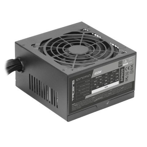 Tacens Anima APB650 power supply unit, 650 W, 24-pin ATX, black