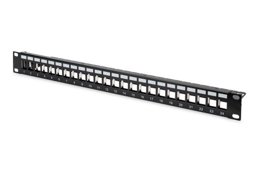 Digitus modulaarne paneel DN-91411 Layout Keystone Entry: Straight; Area of application: 483 mm (19") cabinet; Suitable for 483 mm (19") cabinet