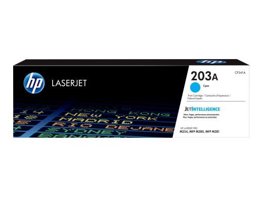 HP 203A tsüaan tooner CF541A 1300-leheküljelisele