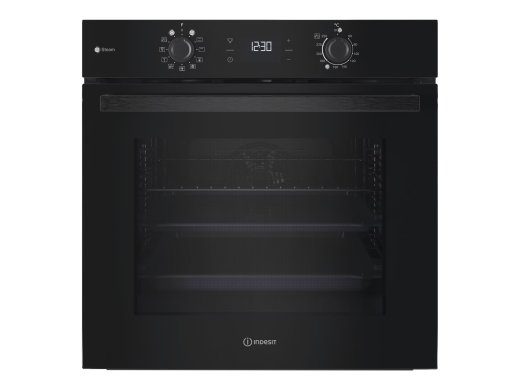 INDESIT Ahju IO K58HS B 71 L Elektriline Hüdrolüütiline Elektrooniline Konvektsioon Kõrgus 59,5 cm Laius 59,5 cm Must