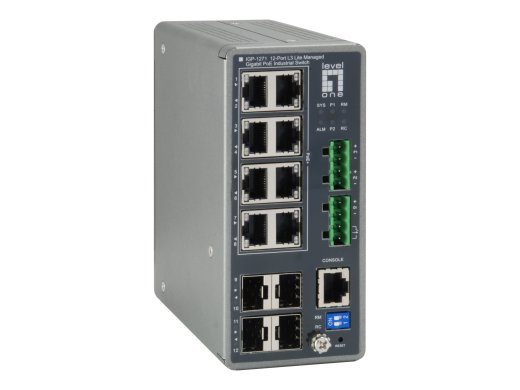 LevelOne IGP-1271 Switch 12-Port Gigabit PoE+