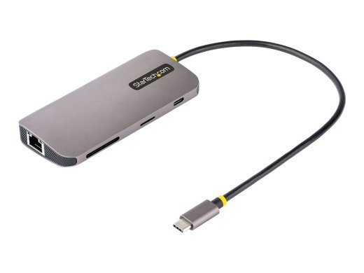 StarTech.com USB C daugiafunkcis adapteris, 4K 60Hz HDMI vaizdo, 3 vnt. 5Gbps USB-A šakotuvas, 100W maitinimo perdavimo perėjimas, GbE, SD/MicroSD,...