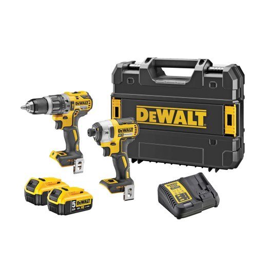 DeWALT DCK266P2T-QW 18V XR Kombinuotas rinkinys Impulsinio vairo ir Impulsinio vertiklio