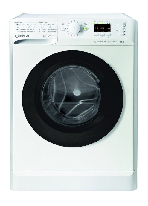 INDESIT Skalbyklė MTWSA 61294 WK EE Energijos efektyvumo klasė C Priekinis užtaisymas Skalbimo talpa 6 kg 1150 RPM Gylis 42.5 cm Plotis 59.5 cm Displa