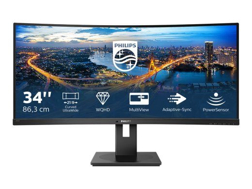 Philips 345B1C 34 VA 3440 x 1440 (UltraWide) HDMI DisplayPort 100Hz monitorius
