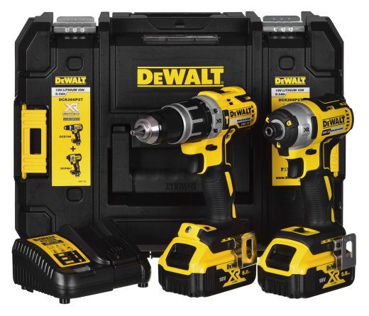 DEWALT DCK266P2T (DCD796+DCF887) 18V Power Tool Combo Kit 2x5.0Ah