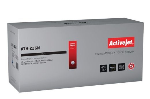 Activejet ATH-226N toner (asendus HP 226A CF226A; Supreme; 3100 lehte; must)