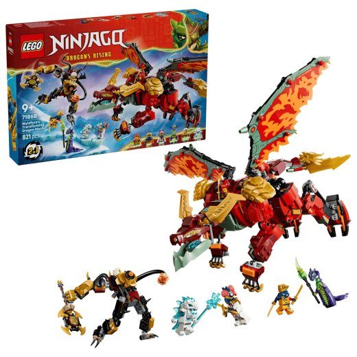 LEGO NINJAGO 71868 Wyldfyre'o transformuojantis drakono mechas