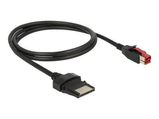 Delock 1m tugevdatud USB kaabel must