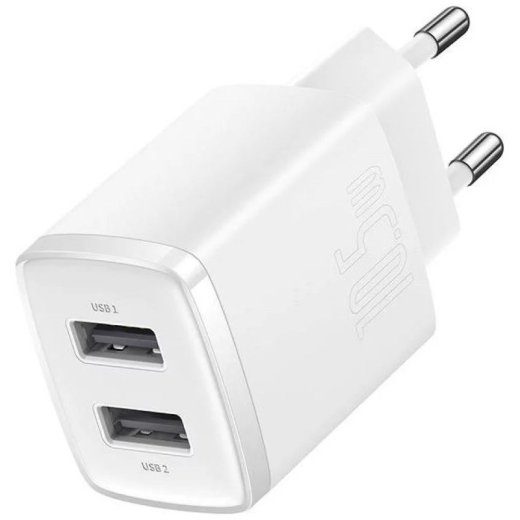 Baseus Compact Universal AC Indoor Charger White