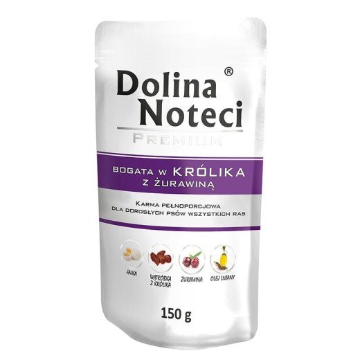 Dolina Noteci koerte niisketoit küülik Täiskasvanud - 150 g