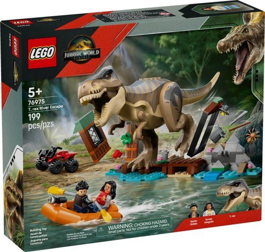 LEGO WORLD JURASKI 76975 T-Rex River Escape
