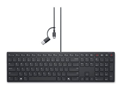 Dell Collaboration Keyboard KB525C Klaviatuur Juhtmega Ukraina (QWERTY) Must