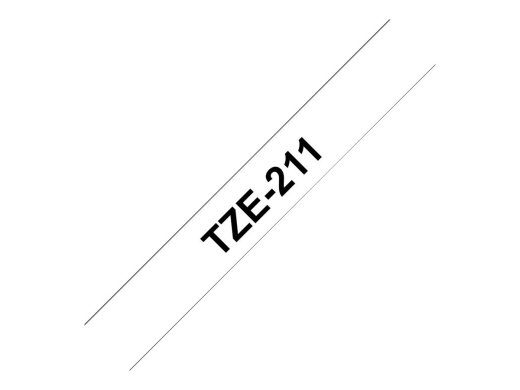 BROTHER P-Touch TZE-211 must valgel 6mm