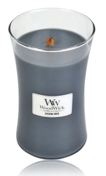 Woodwick Evening Onyx lõhnastatud küünal 609.5 g