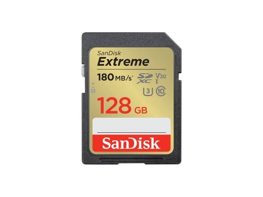 SanDisk 128GB microSDXC Kaart 180MB/s