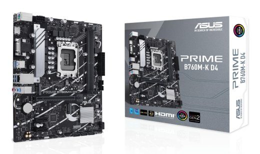ASUS PRIME B760M-K D4 Micro-ATX LGA1700 Intel B760