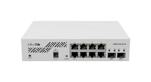 MikroTik Cloud Router Switch CSS610-8G-2S+IN Veevalitsemise all Webi haldatava Rackmountable Gigabit Ethernet (vask) portide arv 8 SFP+ portide arv 2