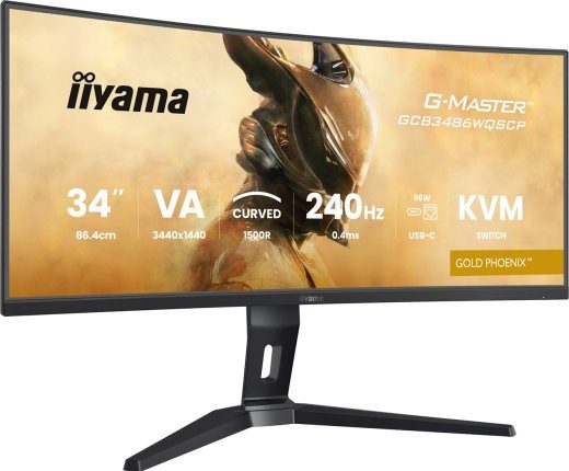 iiyama G-MASTER GCB3486WQSCP-B1 34-tolline UltraWide Quad HD monitor, 3440 x 1440, must