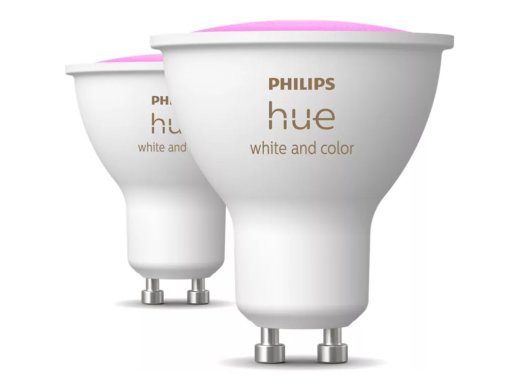 GU10 Philips Hue Smart Spotlight, 2tk pakett 4.2 W Warm to cool white and color