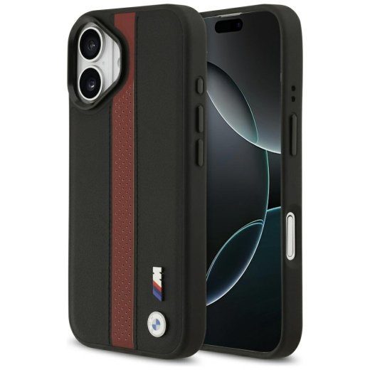 BMW M perforatsiooniga triibulogo MagSafe ümbris Apple iPhone 17 jaoks