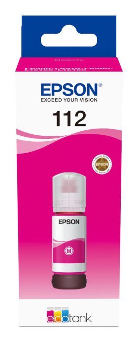 EPSON 2LB 112 EcoTank Pigment Magenta ink bottle