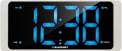 Blaupunkt CR16WH digitaalne hommikukella, must, valge