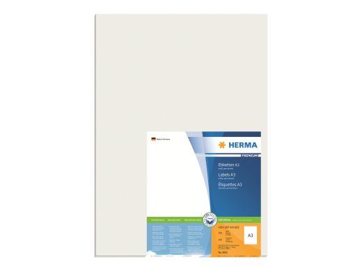 HERMA premium A3 märgid (297 x 420 mm), 100 tk, 8692