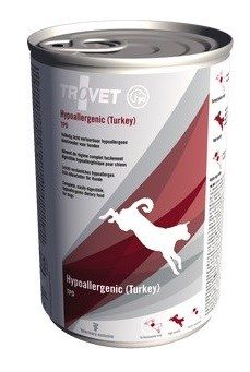 TROVET Hüpoallergeenne TPD Türgiga - Määrdunud koeratoit - 400 g