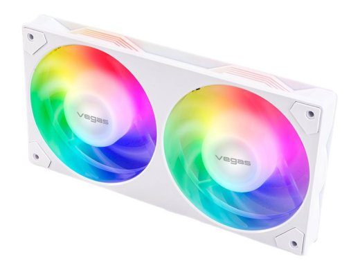 Akasa Vegas A-Series A24 topeltjuhtmeventilaator 1-pakk valge