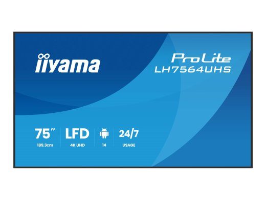 iiyama ProLite LH7564UHS-B1AG 75 tolli 4K UHD (2160p)