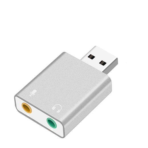 RoGer USB helikaamera mikrofonisisendiga / Virtuaalne 7.1 / hõbedane
