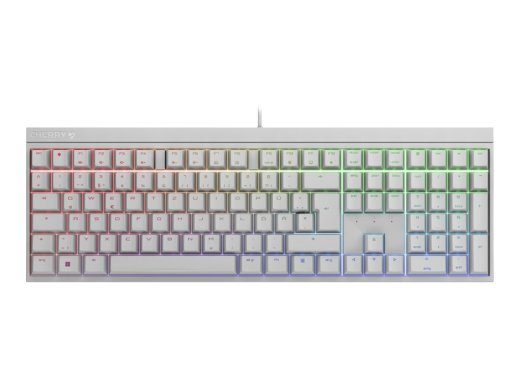 CHERRY MX 2.0S mehaaniline RGB-klaviatuur/16 miljonit värvi juhtmega saksa keele jaoks