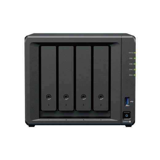 Synology DiskStation DS925+ NAS/storage server Ryzen Embedded V1500B 4 DDR4 0 TB Black